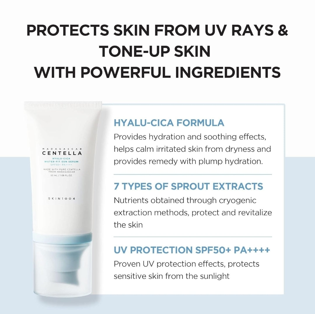 Centella 1004 skin Madagascar hyalo-cica sun cream