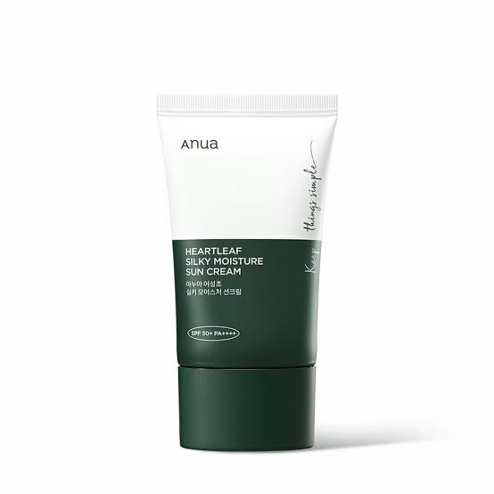 Anua silky moisture sun cream