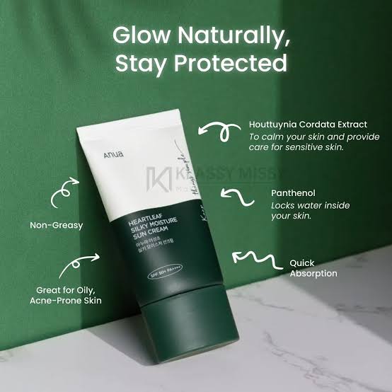 Anua silky moisture sun cream