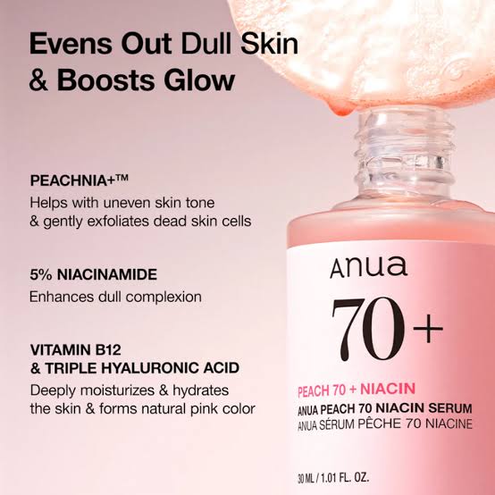 Anua peach 70+ niacin serum