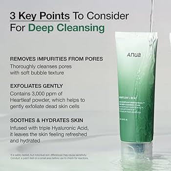Anua heartleaf cleansing foam