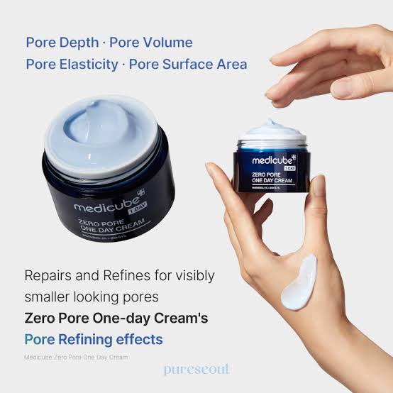 Medicube zero pore one day cream
