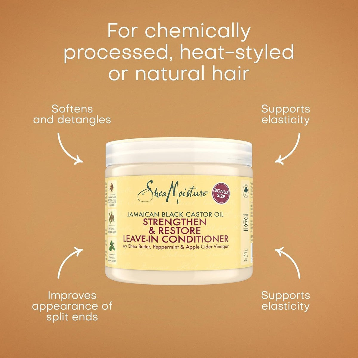 Shea moisture castor oil leave-in conditioner